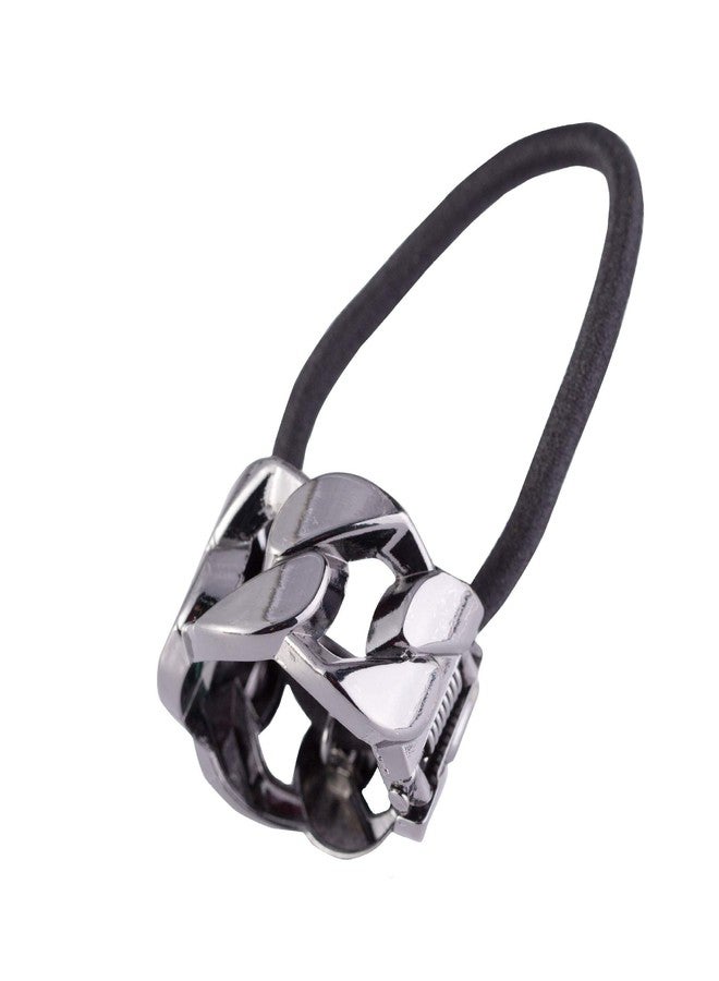 Fodattm 4PCS Fashion Zinc Alloy Ponytail Cuff Elastic Hair Tie Ponytail Holder Punk Gothic Hair Cuff Hair Rope Hair Band Hair Clips for Women - Image 5