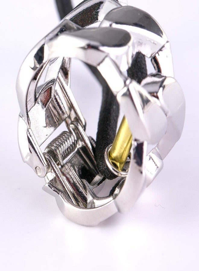 Fodattm 4PCS Fashion Zinc Alloy Ponytail Cuff Elastic Hair Tie Ponytail Holder Punk Gothic Hair Cuff Hair Rope Hair Band Hair Clips for Women - Image 4