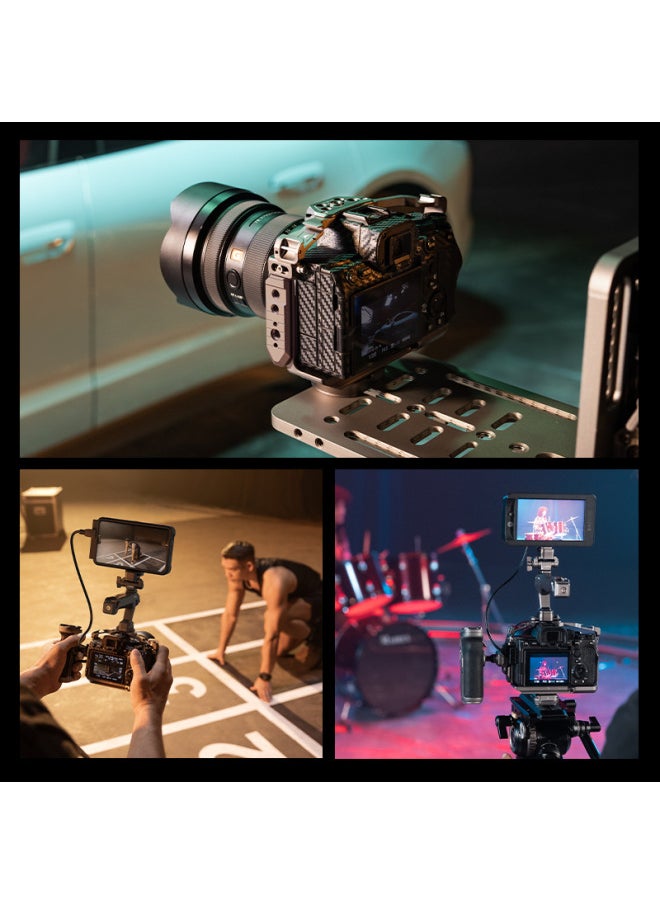 ماركة غير محددة قفص أرنب سريع الفك من Smog Xunying H21 لكاميرا Sony A7M4 بإطار توسعة شامل A7RV بمقبض جانبي للتصوير - اللون: [إصدار سريع الفك من Xunying] مجموعة توسعة محمولة باليد  - Image 5