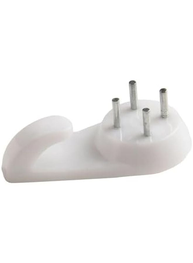 خطافات حائط ثقيلة 50 قطعة باللون الأبيض للجدران الصلبة - للإطارات والمرايا والمفاتيح والحقائب - Image 4