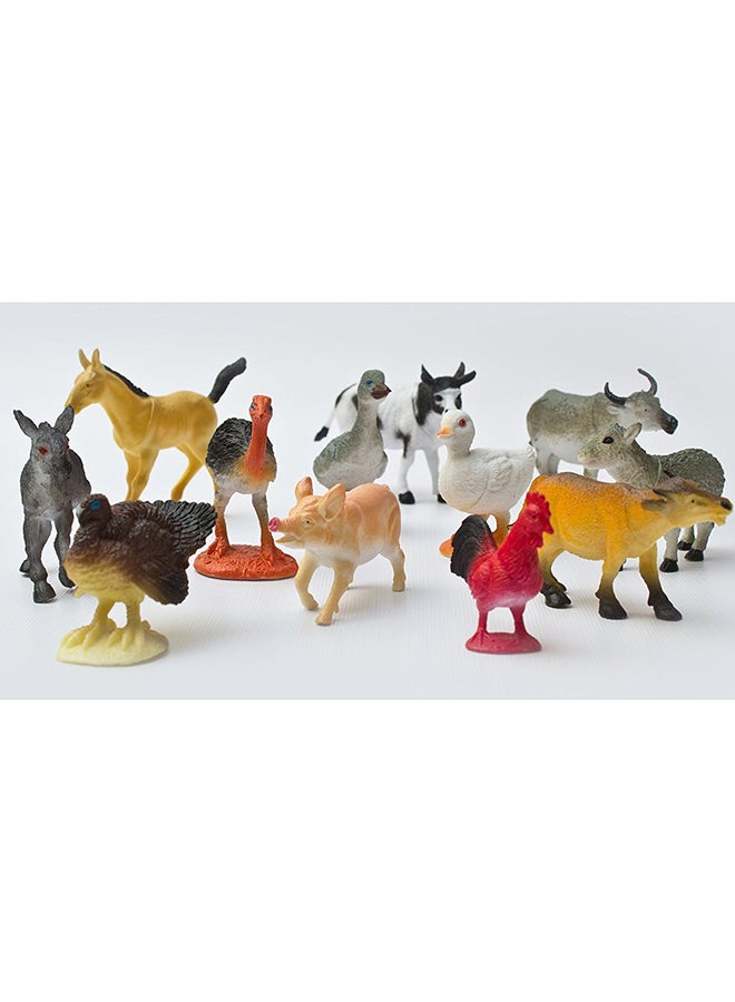 12-Piece Farm Animal Toy Set - Image 4