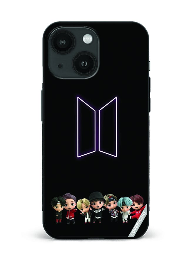 COVERSCART Protective Case Cover For Apple iPhone 13 Bts Design Black