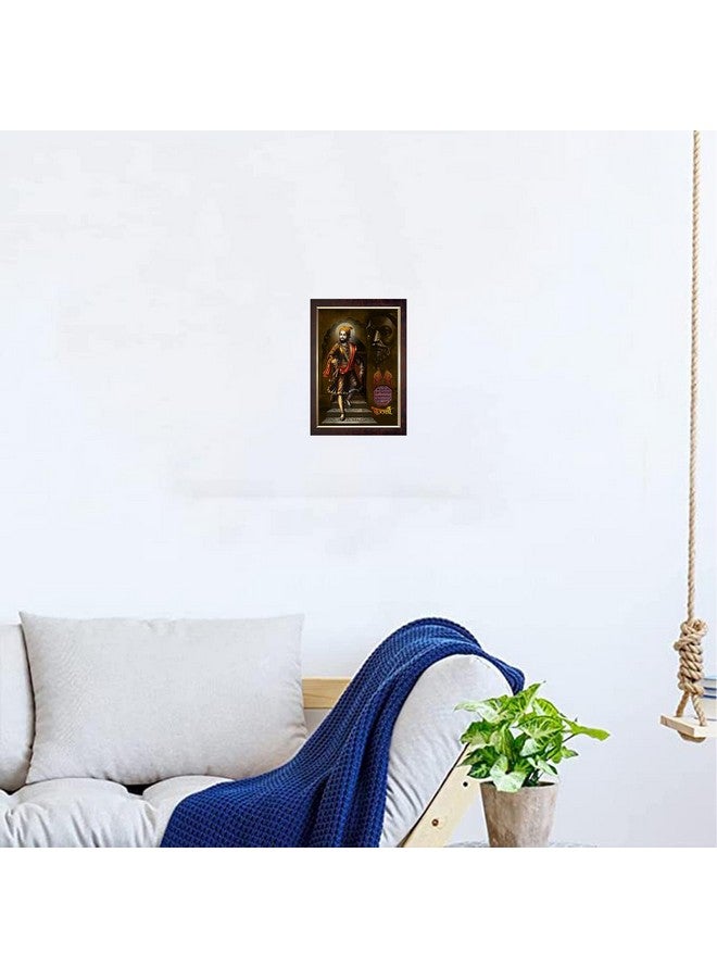 Dharvika Innovations Dharvika Innovations chatrapati shivaji maharaj photo frame painting big size vinyl sparkle coated home decorative gift item with synthetic photo frame (14×20 Inch) - 6743 - Image 5
