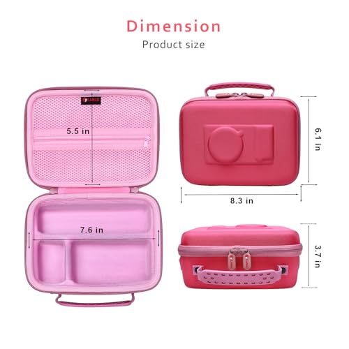 XANAD Hard Case for Sony Alpha ZV-E10 / ZV-1 / ZV-1F / ZV-E10 II/ZV-1 II Vlogging Camera with Vlogger Accessory Kit Tripod (GP-VPT2 BT) and Microphone - Carrying Storage Bag（Pink） - Image 4