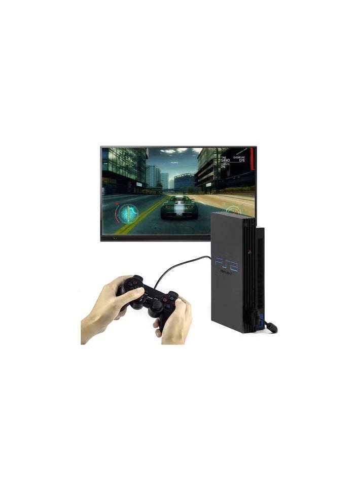 دراع وحدة تحكم ألعاب السلكية للبلاي ستيشن 2،  أسود - Image 3