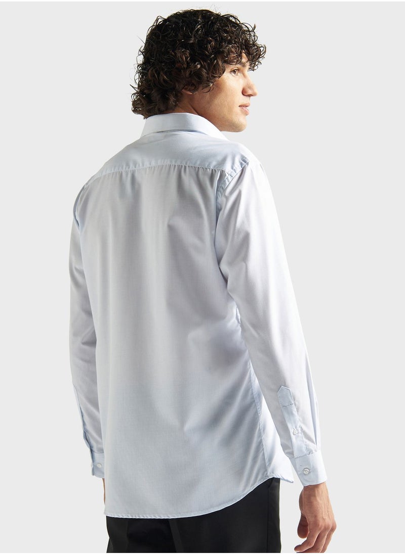 FAV Solid Shirt With Pocket  - Image 2