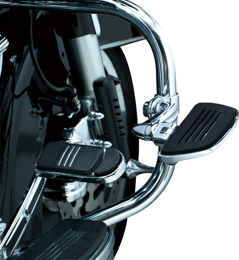 Kuryakyn 4393 Motorcycle Foot Control Component: Premium Mini Board Floorboards without Adapters, Chrome, 1 Pair - Image 2
