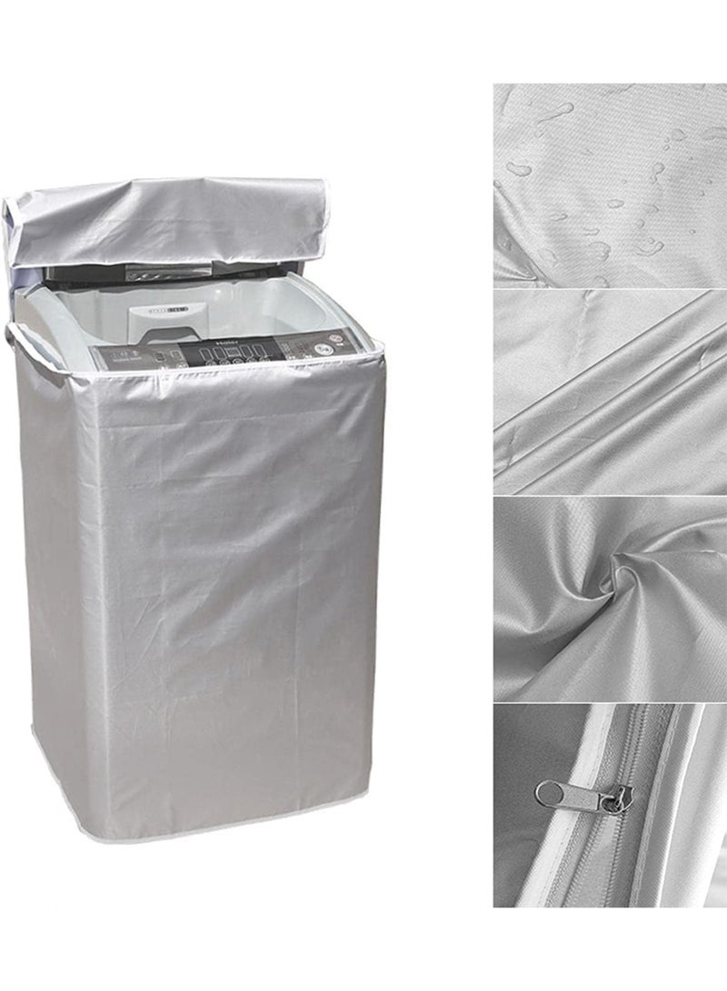 Arabest Washer and Dryer Covers, Top Load Washing Machine Cover Laundry Dryer Protect Cover, Dustproof Waterproof Design for Easy Use Fit for Most Front-loading Machine - Image 5
