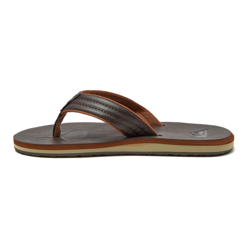 Quiksilver Carver Nubuck Youth Sandal , Demitasse Solid, 6 M US Big Kid - Image 3