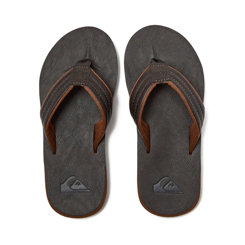 Quiksilver Carver Nubuck Youth Sandal , Demitasse Solid, 6 M US Big Kid - Image 4