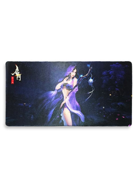 Large Japanese Anime Mouse Pad, (80cm x 40cm x 3mm), HD Print Pattern Desk Mat, Extended Mouse Pad and Keyboard Mouse Pads, Waterproof Cloth Surface Mouse Pads for Office, Anti-Slip Rubber Base