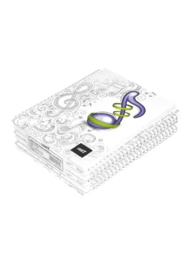 Light LIGHT Pack of 5 Spiral Hard Cover Notebook, Single Line, 9X7 Inches (22.86 X 20.32 CM) 100 Sheets -LINBS971707 