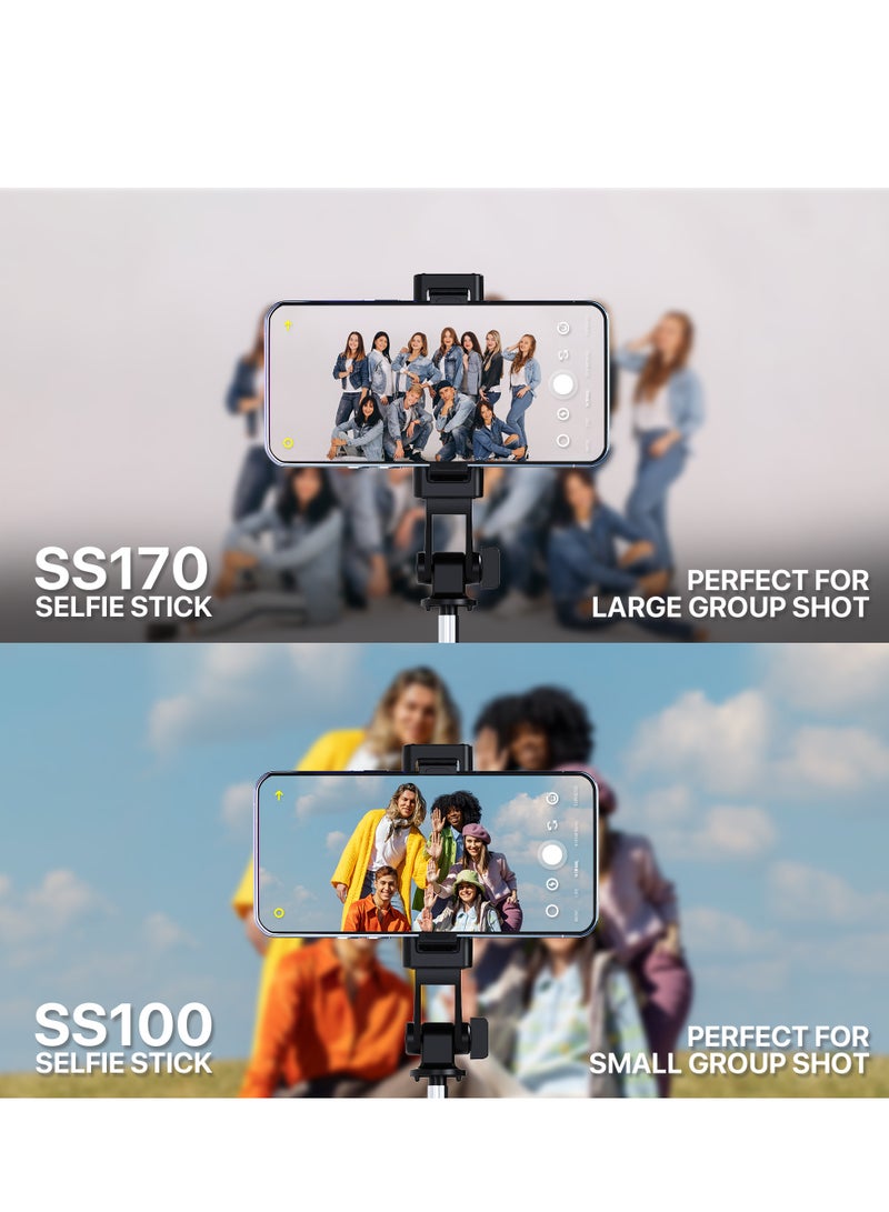 FANTECH Selfie stick tripod, retractable, 360 rotation, wireless remote control, detachable phone holder, lightweight and portable, compatible with iPhone, Samsung, Android, perfect for travel and video blogging - Image 4