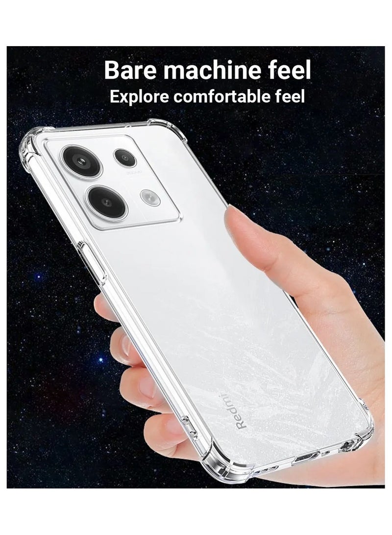 Redmi Note 13 5G Clear Case Cover Soft TPU Case Lightweight Shock Protective Cover with Camera Protection Designed for Redmi Note 13 5G