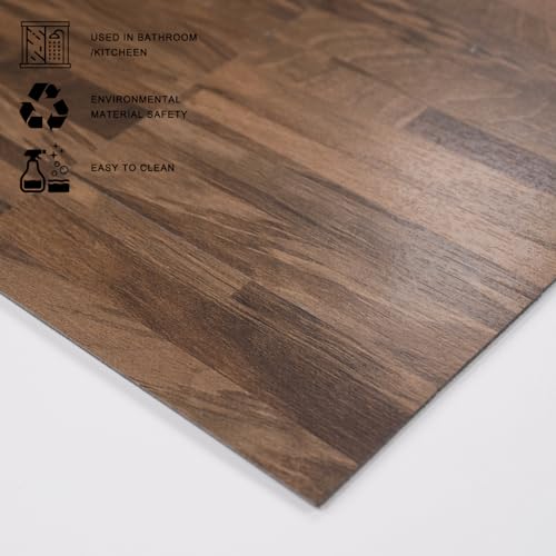 Midcard 10 Piece Adhesive PVC Backsplash Tile, Natural Oak - Image 4