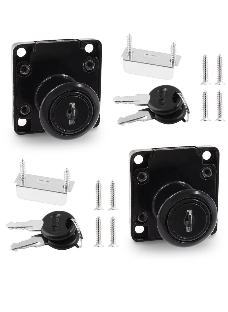 2 Pack File Cabinet Locks 7 8 Inch / 22mm Cylinder Length Desktop Lock Mailbox Locks Desk Drawer Lock Keyed Different Rust-Resistant and Easy to Install