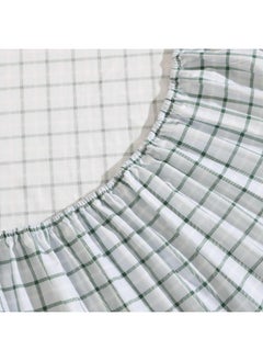 Eddie Bauer Eddie Bauer - King Sheet Set, Premium Cotton Percale Bedding Set, Plaid Home Decor, Oeko-Tex Certified (Classic Tattersall Plaid Green, King)  - Image 4