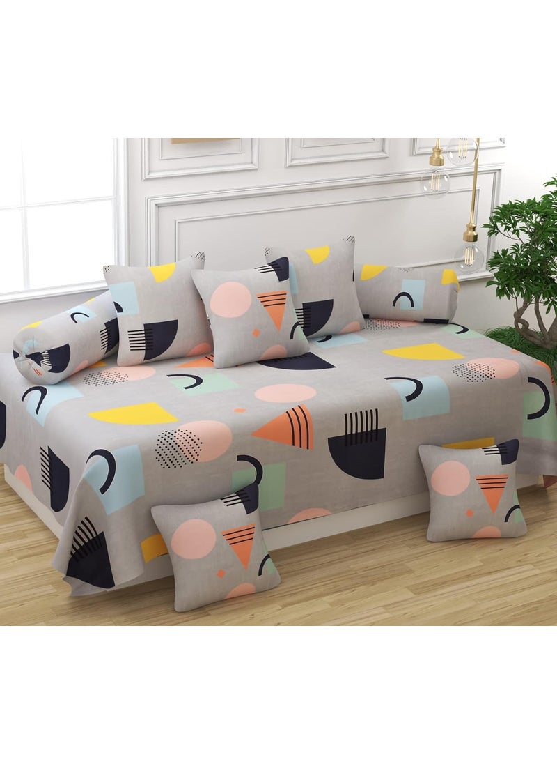 MANIQATEX MANIQATEX Polycotton Bedsheet Combo Set Double Diwan Set 11 Pieces Queen Size MultiColor Floral Pattern Housewarming All Seasons Modern Style Unisex Bedding Accessories  - Image 3