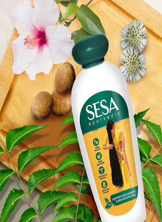 Shampoo Hair  Anti Hairfall 200ml Plus Sesa Hair Oil with Ayurvedic Herbal Extracts 100ml - Image 4