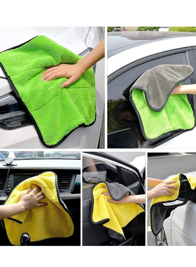 5 Pieces Ultra Absorbent Microfiber Towels Thick and Soft for Car Detailing and Kitchen Cleaning  20 cm x 30 cm - Image 5