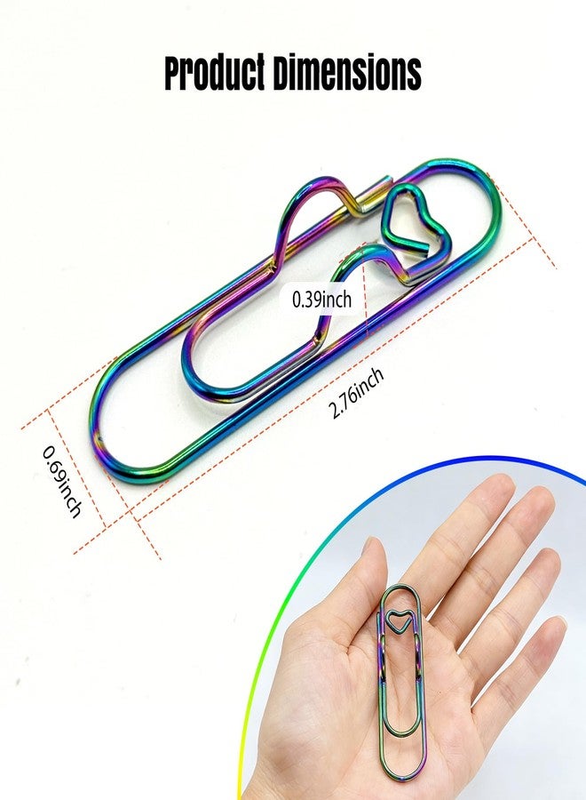 Kaileen Paperclip Pen Holder, Metal Pen Clip for Notebook - 5 Pcs Iridescent Colored Pen Holder Clips for Journals, Planner Accessories (Only for Pens with a Thickness of Less Than 0.5 Inches) - Image 4