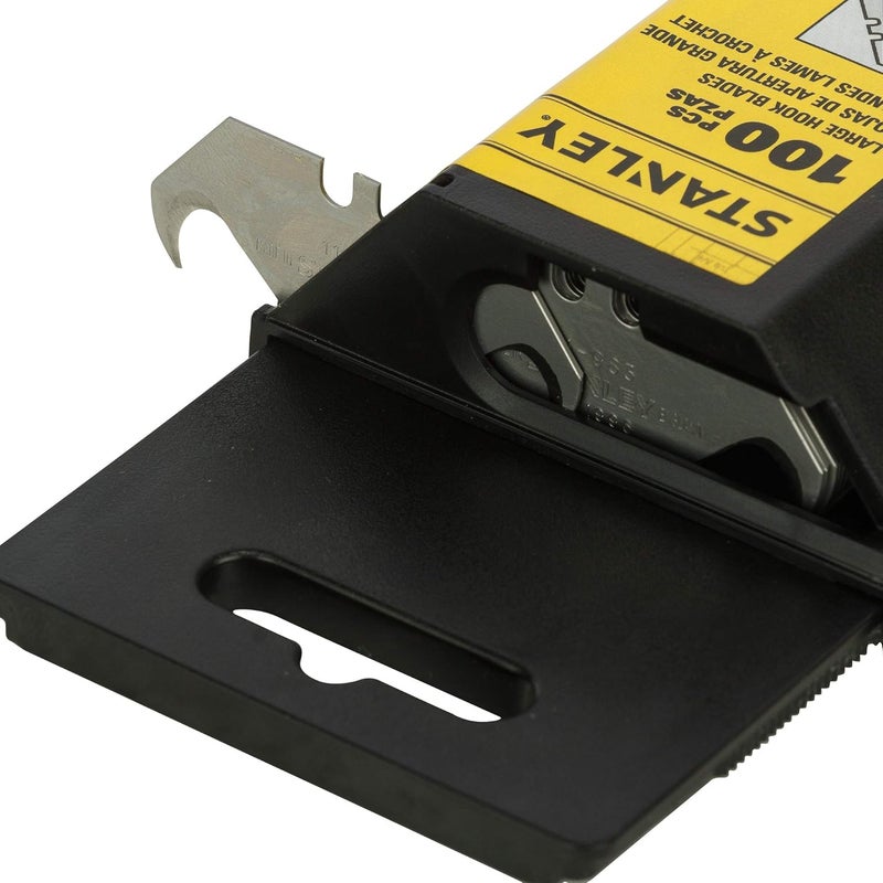 STANLEY 11983A Large Hook Knife Blade 19 mm Black 100 Piece - Image 3