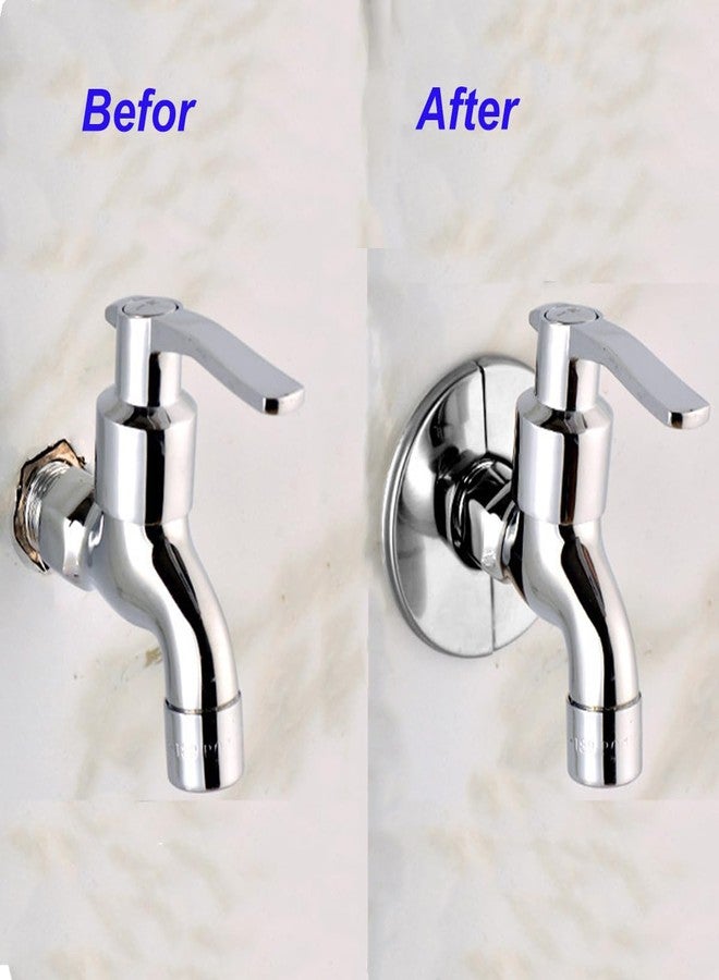 DVECUE Wall Split Flange Stainless Steel split Escutcheon Plate Self-Adhesive Plumbing Cover Plates Round for 22mm Diameter Pipe - Image 4