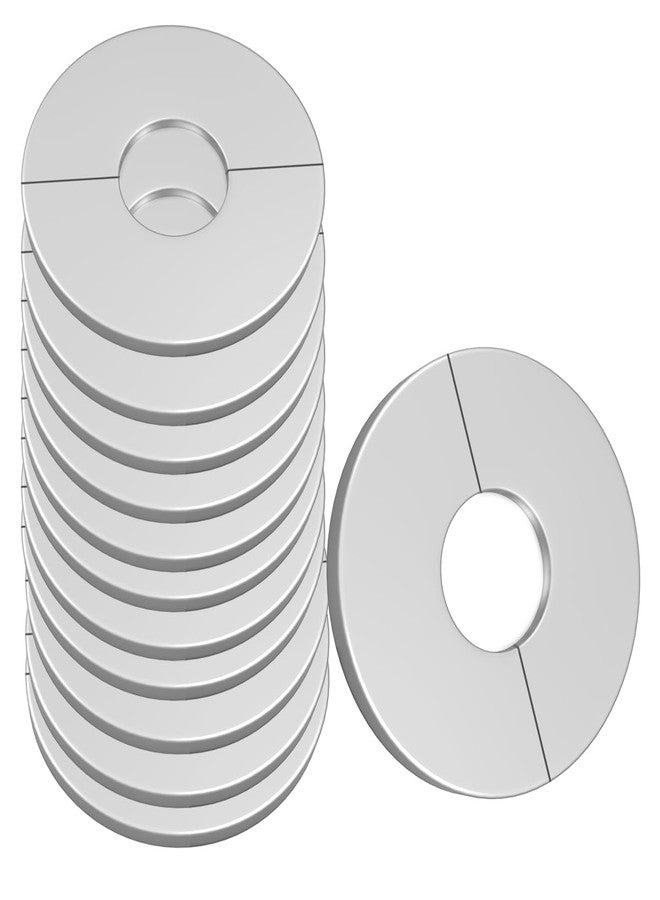 DVECUE Wall Split Flange Stainless Steel split Escutcheon Plate Self-Adhesive Plumbing Cover Plates Round for 22mm Diameter Pipe - Image 1