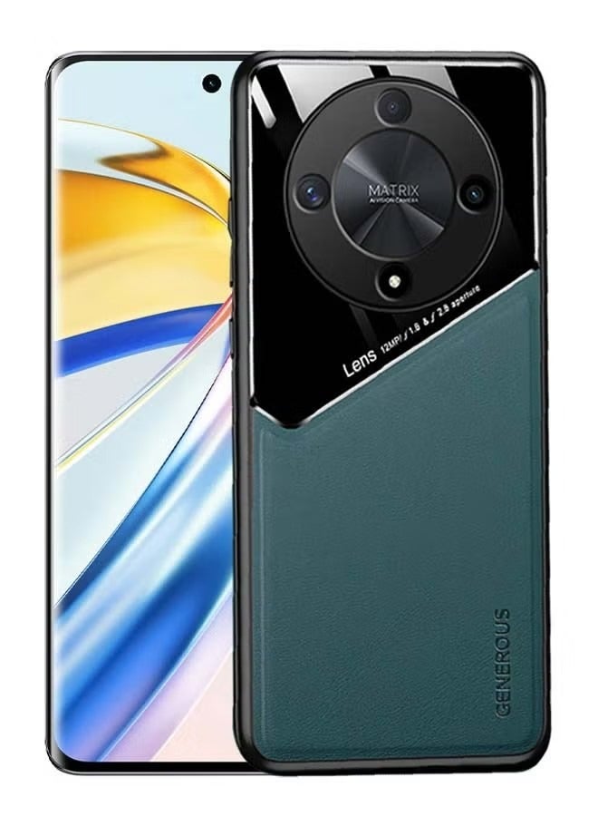 غطاء حالة واقية ل Honor X9b 5G الراقية الأعمال الظهر الجلود المواد عدسة الحزمة الكاملة - Image 1