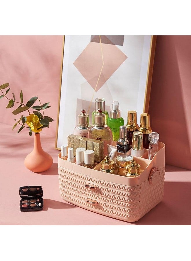 Azelf cosmetics storage desktop jewelry dustproof lipstick makeup brush organizing box dressing table skin care shelf Elegant Look - Image 3