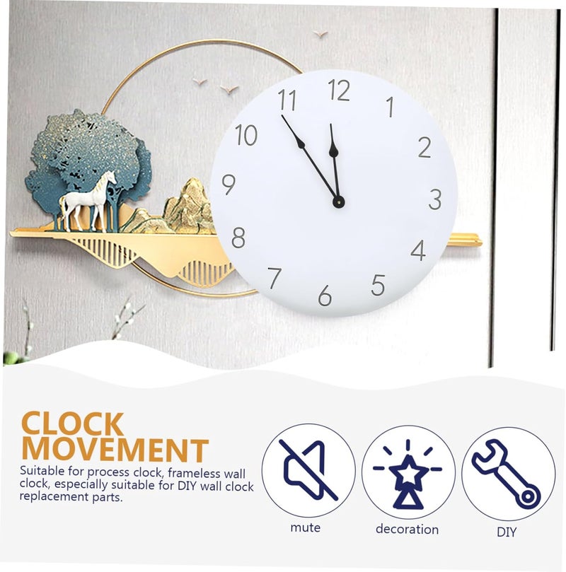 Uonlytech 1set High Torque Silent Clock Movement Mechanism for Repair Compatible Various Clock Panels Easy Installation Movement Parts Shaft - Image 5