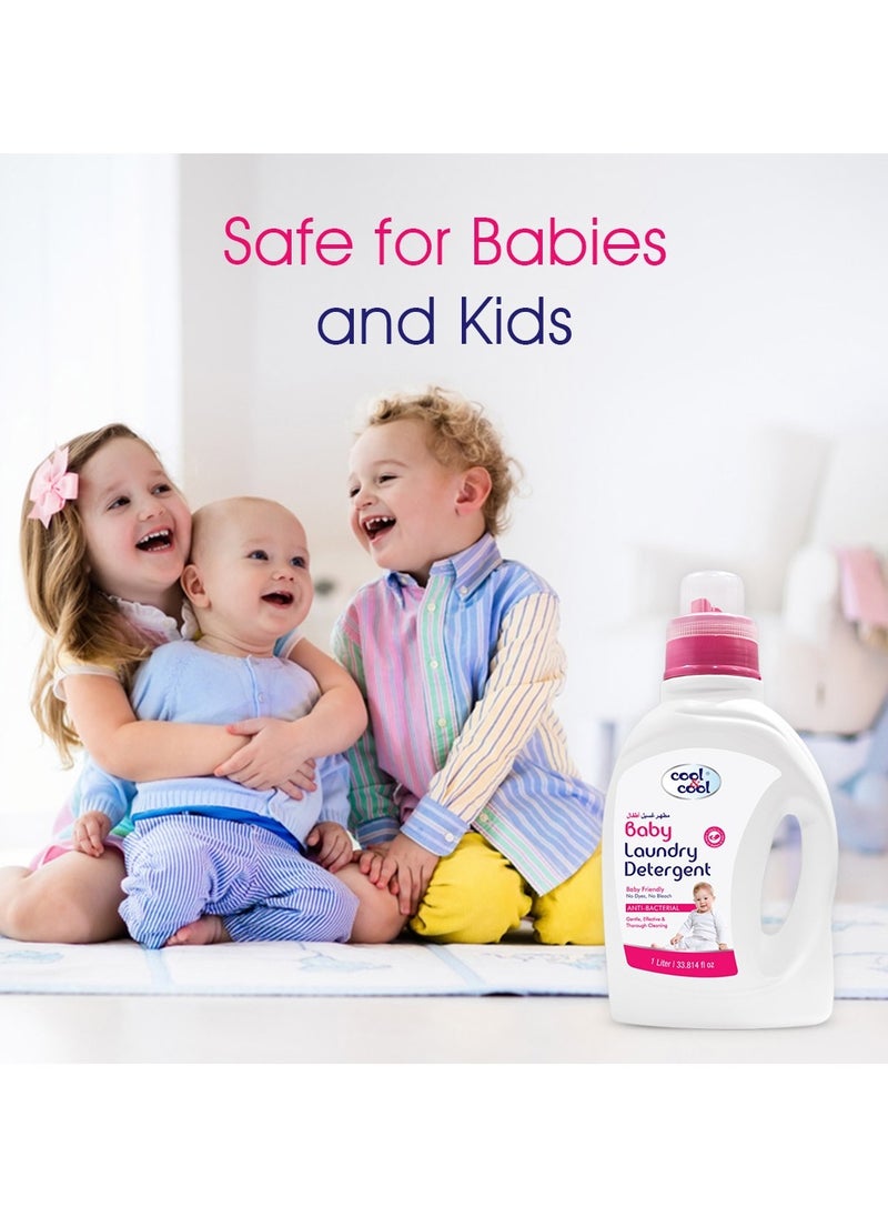 Cool & Cool Cool & Cool Baby Laundry Detergent 2 Liter(Pack of 2) - Gentle, Effective and Thorough Cleaning, Dye Free & Bleach Free,Safe for Babies and Kids - 4 Liters  - Image 5
