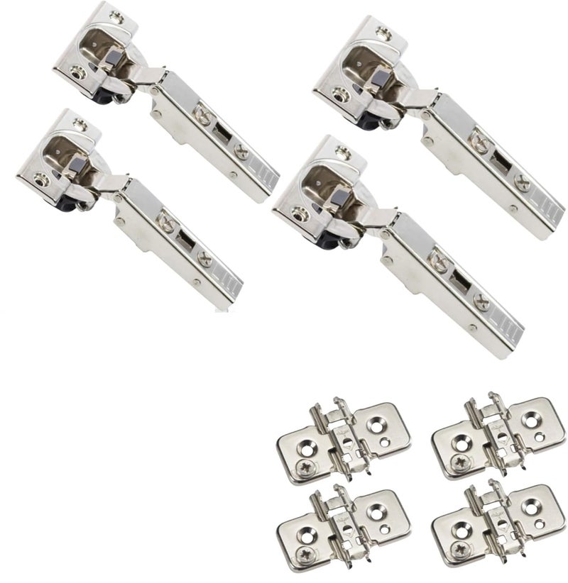 Blum 110 Degree Cliptop 71B3550 Soft Close Hinges Full Overlay Soft Close Frameless Application kit Includes Screws