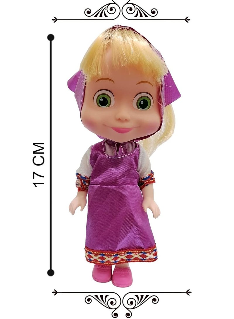 Masha and the Bear in purple dress - Image 2