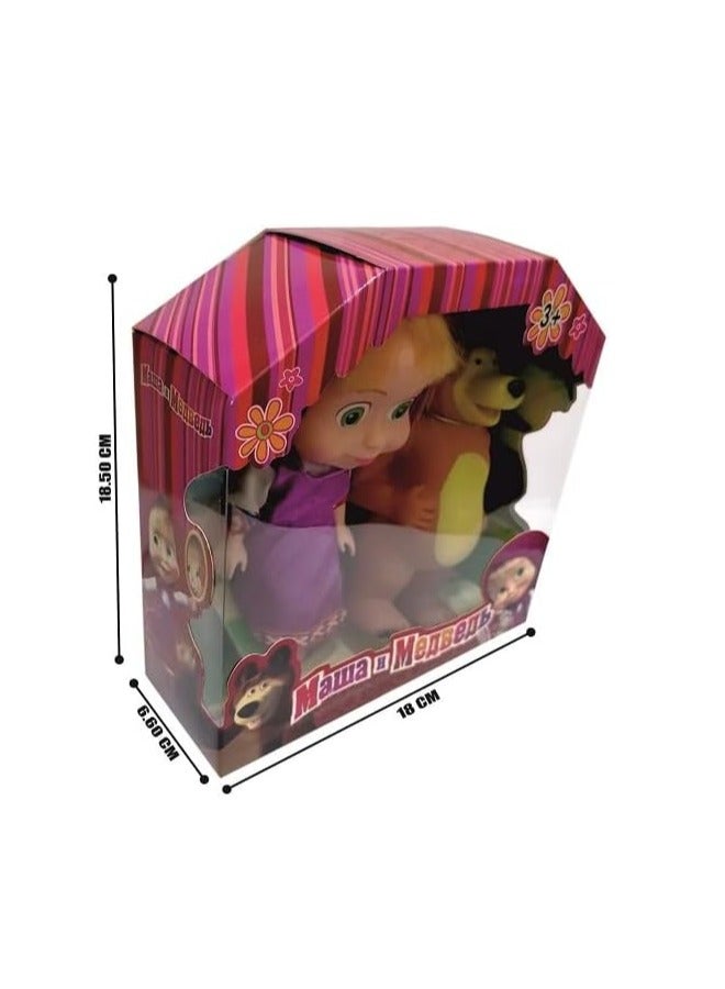 Masha and the Bear in purple dress - Image 4