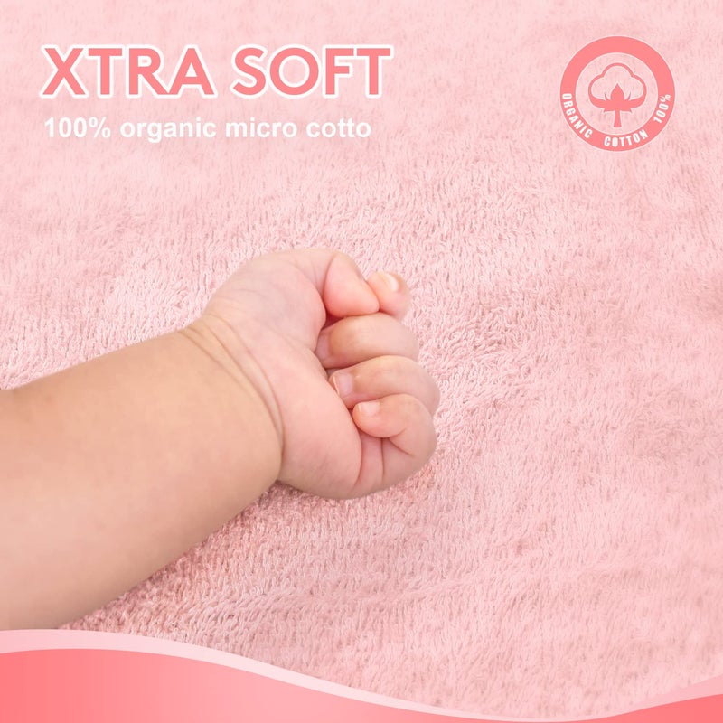 TBEZY Hooded Towel for Kids 100% Cotton Ultra Soft with Unique Animal Design Large for Infants 3-10 Years (Unicorn) - Image 3