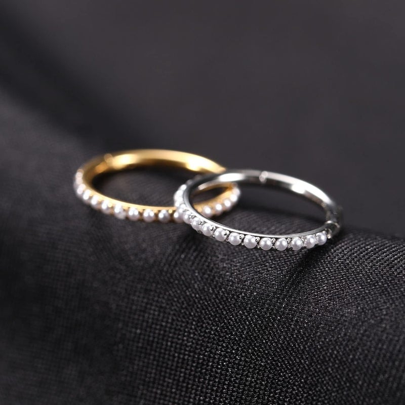 FUNLMO Store 20G 18G 16G 12G Nose Ring Hoop Conch Rook Daith Helix Tragus Piercing Jewelry 316L Surgical Steel Cartilage Earring Conch Hoop Earring Septum Jewelry Belly Lip Ring 5mm to 14mm - Image 4