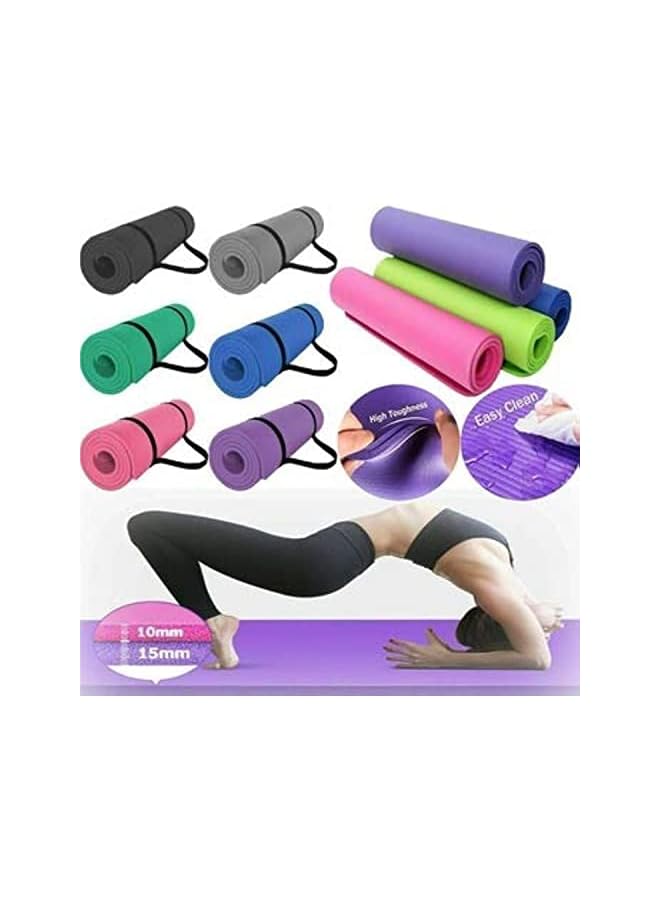 PROMASS Non Slip Carpet Pilates Gym Sports Exercise Pads Yoga Mat For Beginner Fitness Environmental Mats, 10Mm Thickness - Image 1