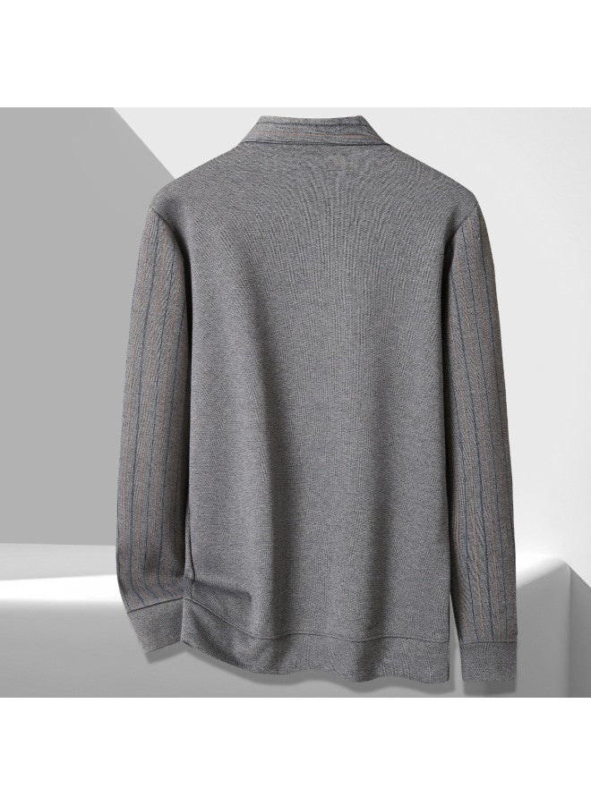 Tucano Men's Knitwear With Fake Two-piece Design  - Mid-autumn & Winter Business Casual Layering Shirt For Middle-aged & Elderly Fathers - Image 3