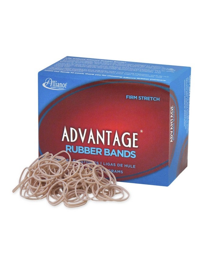 Alliance Rubber 26109 Advantage Rubber Bands Size #10, 1/4 Lb Box Contains Approx. 925 Bands (1 1/4" X 1/16", Natural Crepe) - Image 1