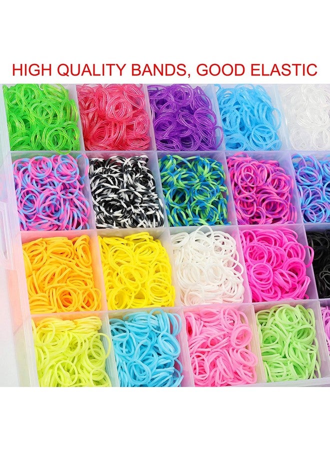 كبير آرت مجموعة أشرطة نول ملونة من KABEER ART تحتوي على 4200 شريط مطاطي ملون لصنع الأساور وسلاسل المفاتيح والقلائد وما إلى ذلك - Image 2