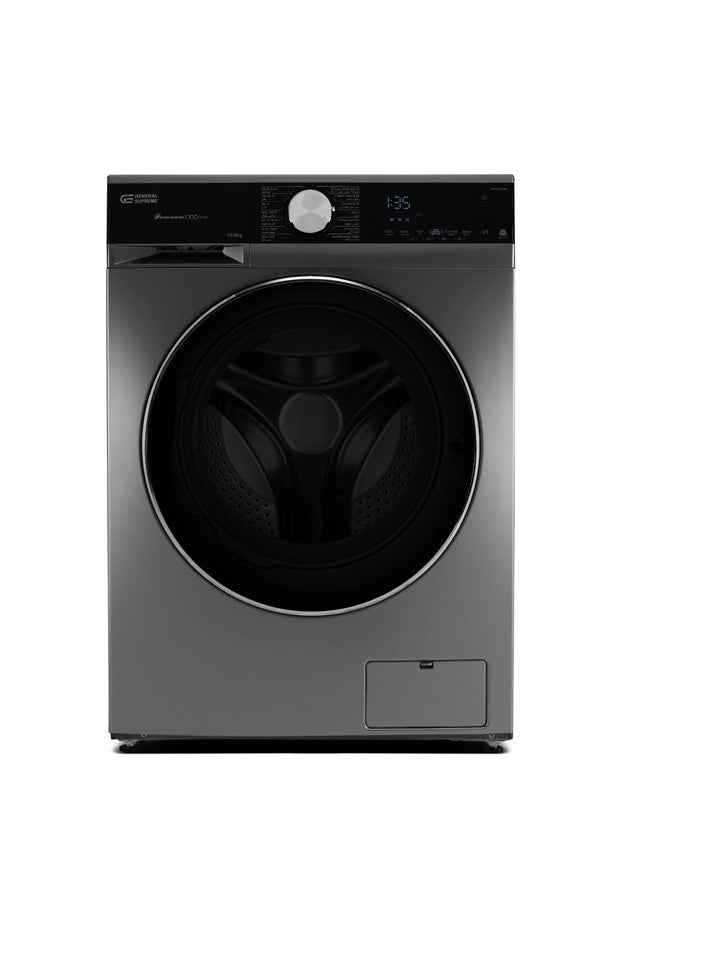 GENERAL SUPREME General Supreme Washing Machine Automatic Front Load 10.5 KG , 7 KG DRY,Inverter, Dark Silver, GSFLA1057DM  - Image 1