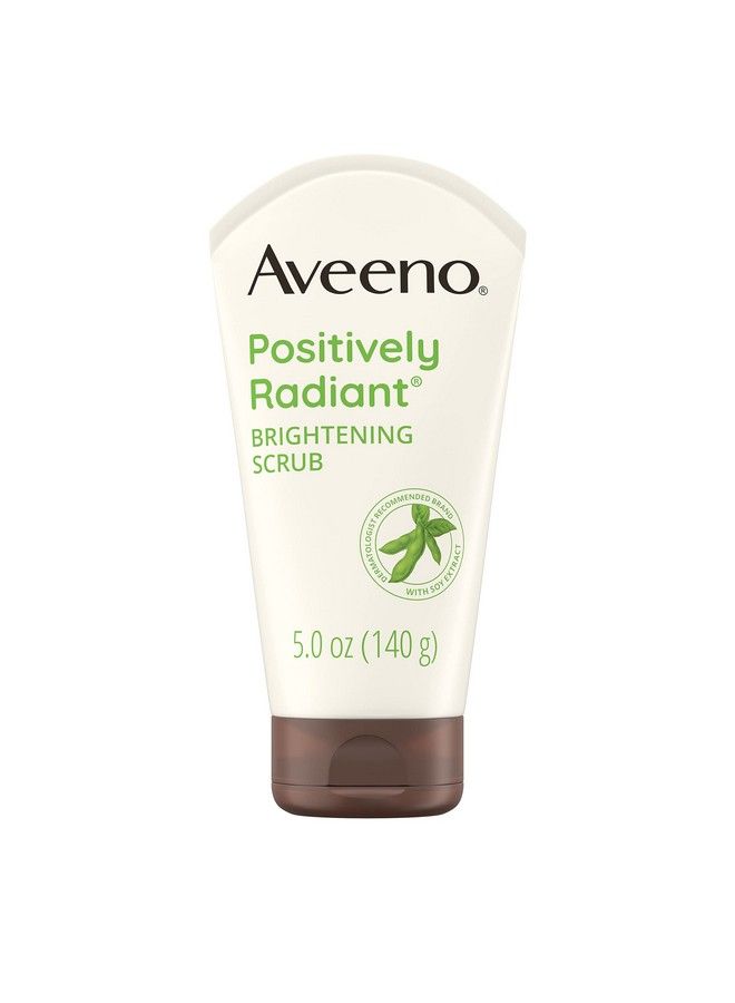 Aveeno Positively Radiant Skin Brightening Exfoliating Daily Facial Scrub Moisturerich Soy Extract Helps Improve Skin Tone & Texture Oil& Soapfree Hypoallergenic 5 Oz - Image 2