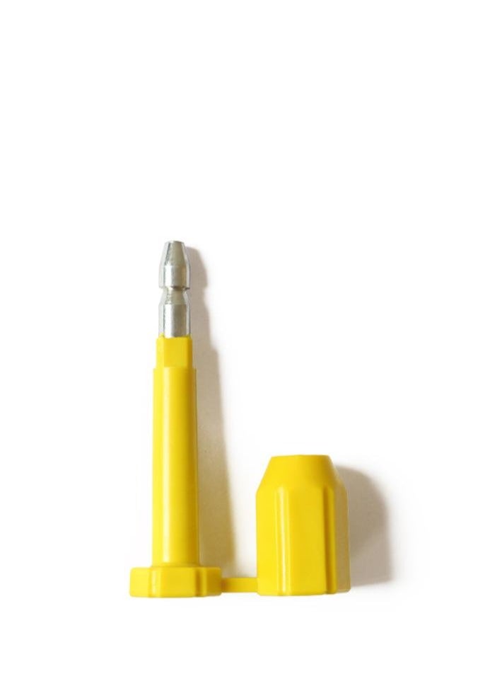 Shipping Screw Seal with Gradual Numbering Printing for Cargo Containers and Truck Trailers, Yellow Cargo Container Seals - Image 1
