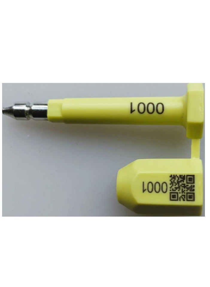 Shipping Screw Seal with Gradual Numbering Printing for Cargo Containers and Truck Trailers, Yellow Cargo Container Seals - Image 5