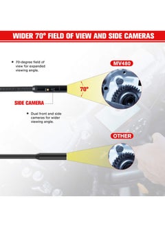 Autel Autel MaxiVideo MV480 Inspection Camera, 1080P HD Industrial Endoscope Video Scope, Videoscope with Audio Annotation, Dual Cameras, 360°Rotation, 7 X Zoom, Upgraded Ver. of MV460  - Image 2
