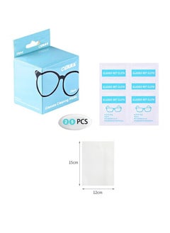 Opula Glasses cleaning wipes, glasses wipes 25pcs, extra thick, pre-moistened and quick-drying, individually wrapped, suitable for all types of glasses and electronic screens  - Image 1