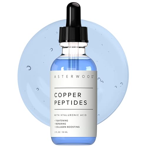 Asterwood Copper Peptides Serum for Face - Tightening, Repairing, Collagen Boosting - with GHK-Cu Peptide and Hyaluronic Acid - 2 Fl Oz - Image 1