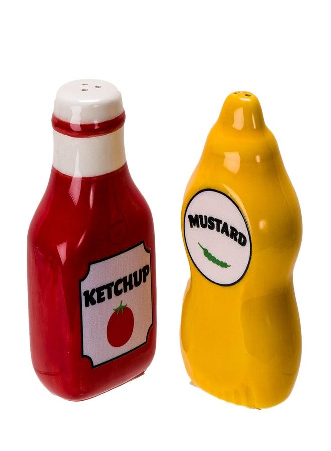 Pacific Giftware Mustard & Ketchup Salt and Pepper Shakers - Image 5
