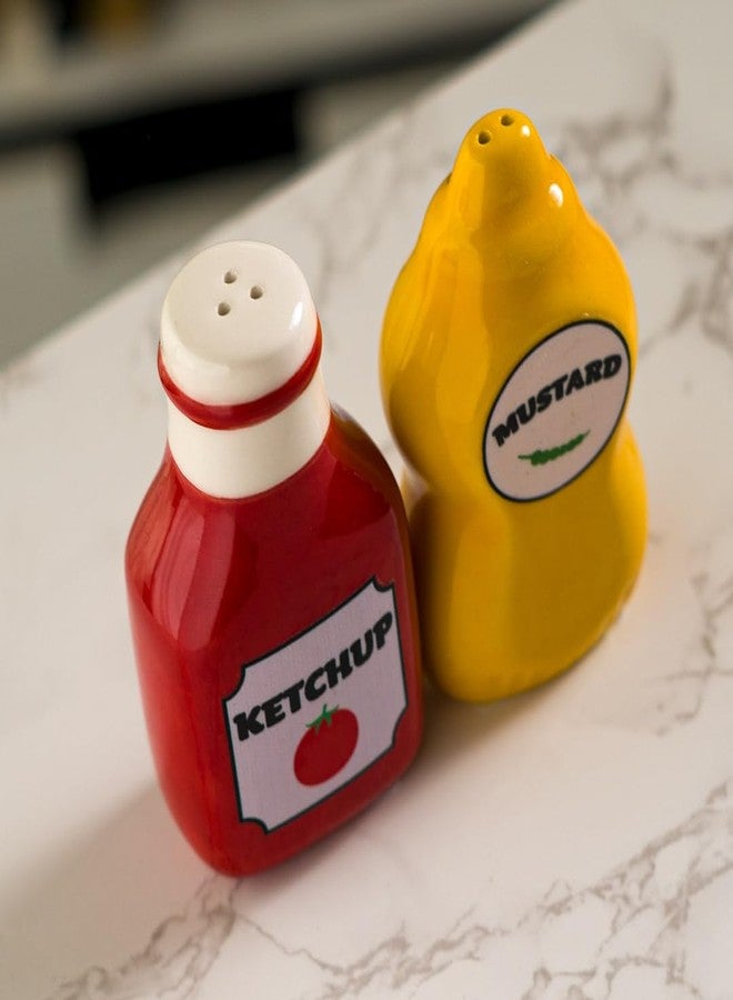 Pacific Giftware Mustard & Ketchup Salt and Pepper Shakers - Image 4